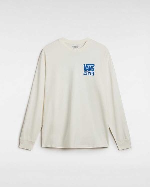 White Vans MTE Brain Storms Study Long Sleeve Men T Shirts | VN5098643