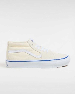 White Vans Premium Sk8-Mid 83 Men Sneakers | VN3491650