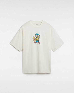 White Vans Reggie Men T Shirts | VN5674201