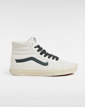 White Vans Sk8-Hi Oversized Laces Women Skate Shoes | VN3428091