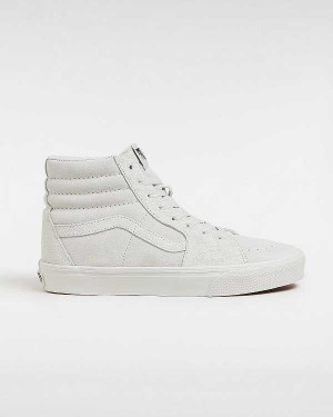 White Vans Sk8-Hi Suede Mix Women Skate Shoes | VN2810534