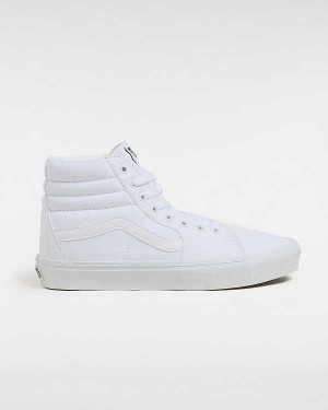 White Vans Sk8-Hi Women Sneakers | VN5632847