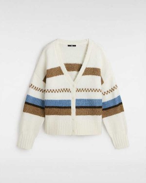 White Vans Valerie Stripe Women Cardigan | VN5964203