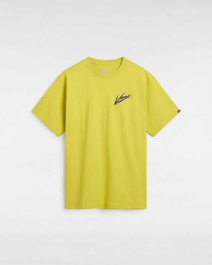 Yellow Vans Dettori Loose Fit Men T Shirts | VN5849126