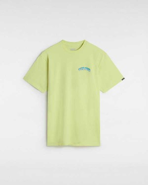 Yellow Vans True Waves Men T Shirts | VN5496087