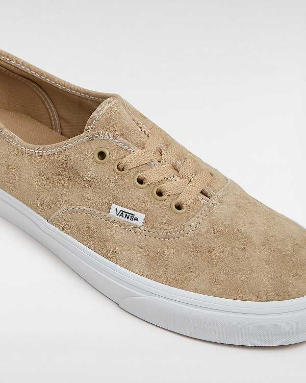 Beige Vans Authentic Pig Suede Men Sneakers | VN5407826