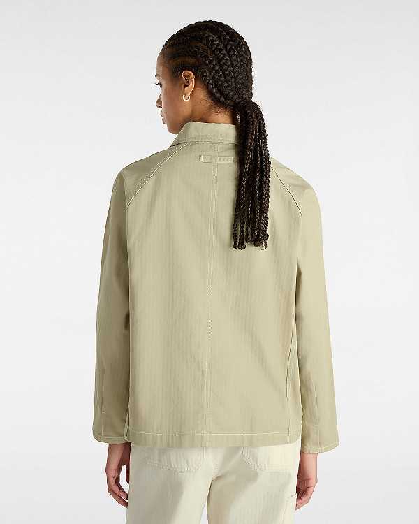 Beige Vans Codey Utility Women Coat | VN6793124