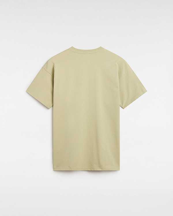 Beige Vans Digital Repair Men T Shirts | VN9158624