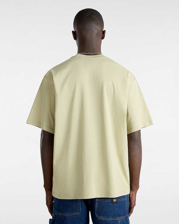 Beige Vans Digital Repair Men T Shirts | VN9158624