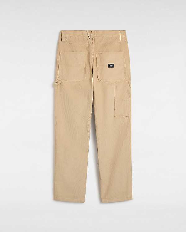 Beige Vans Drill Chore Carpenter Relaxed Men Pants | VN6312045