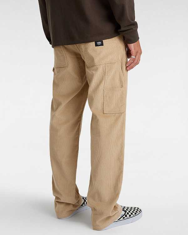 Beige Vans Drill Chore Carpenter Relaxed Men Pants | VN6312045