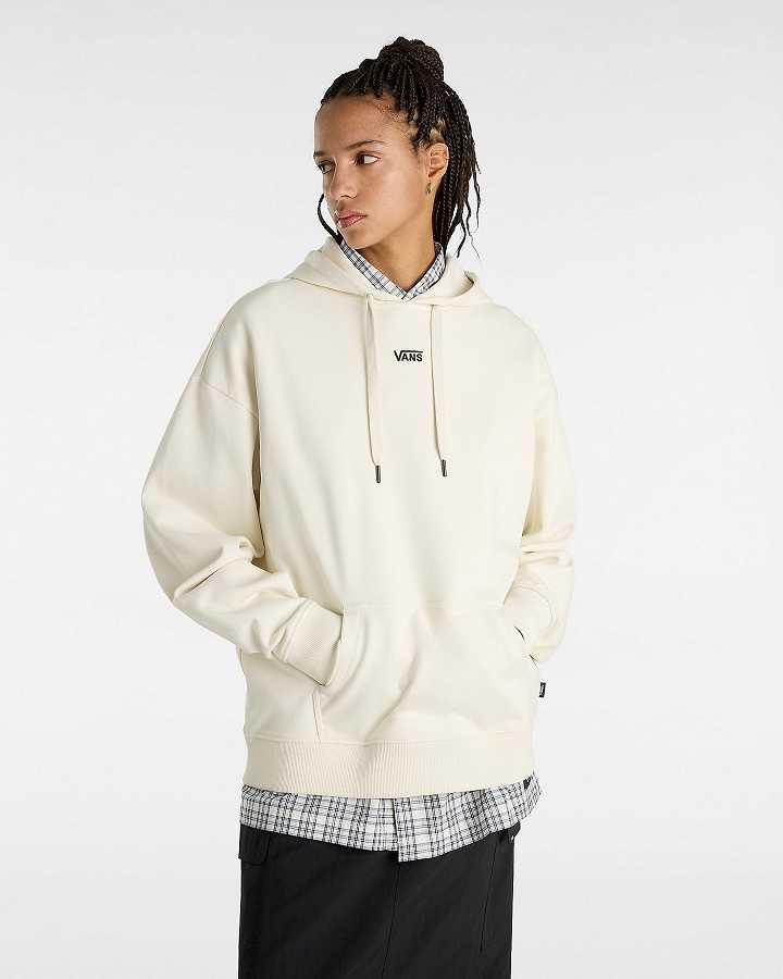 Beige Vans Flying V Women Hoodie | VN4260853