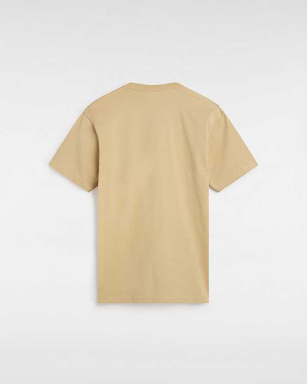 Beige Vans Last Remains Men T Shirts | VN6583704