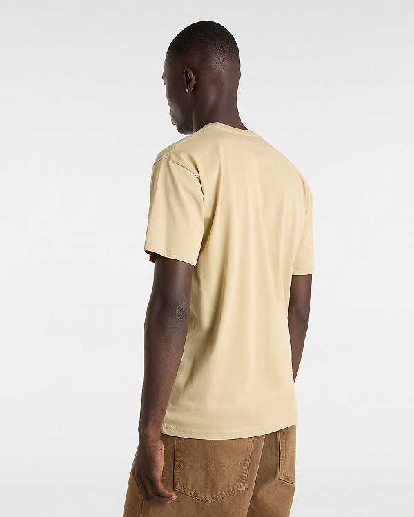 Beige Vans Last Remains Men T Shirts | VN6583704