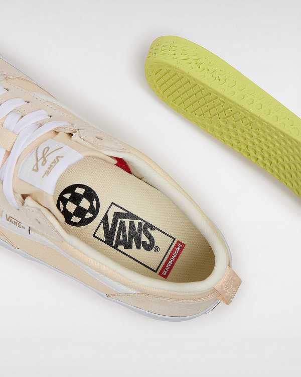 Beige Vans Lizzie Low Men Skate Shoes | VN0293875