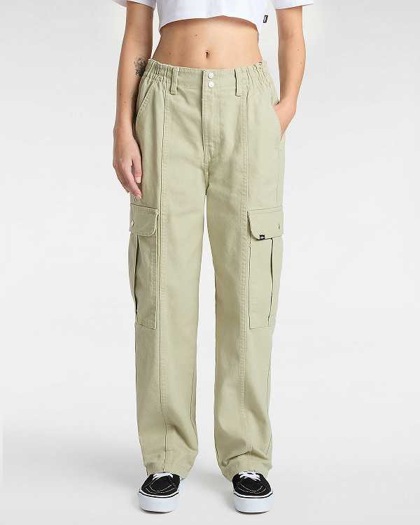 Beige Vans Sidewalk Women Pants | VN7564831