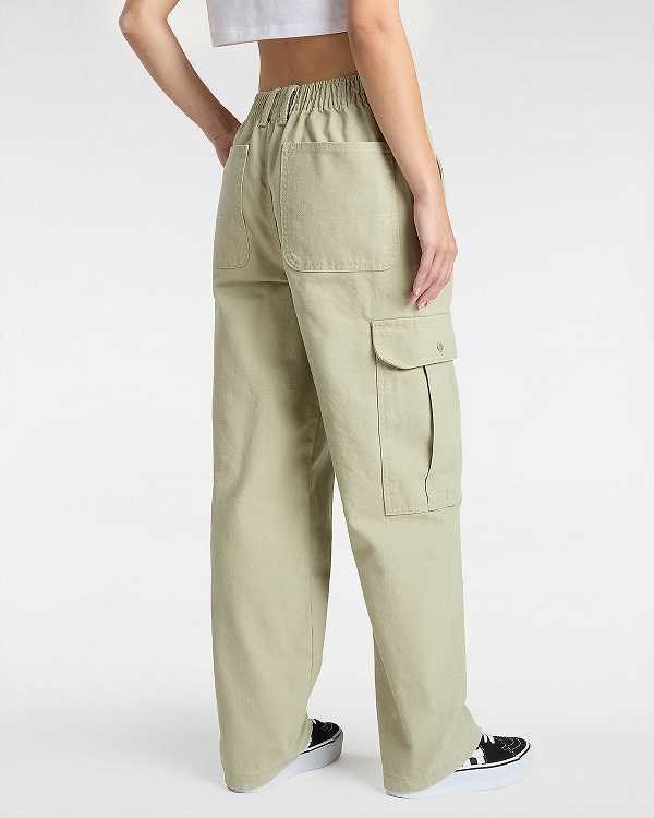 Beige Vans Sidewalk Women Pants | VN7564831