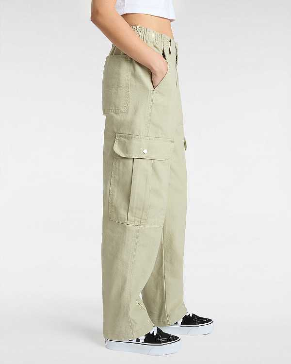 Beige Vans Sidewalk Women Pants | VN7564831