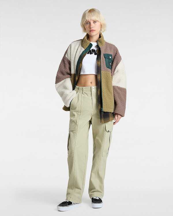 Beige Vans Sidewalk Women Pants | VN7564831