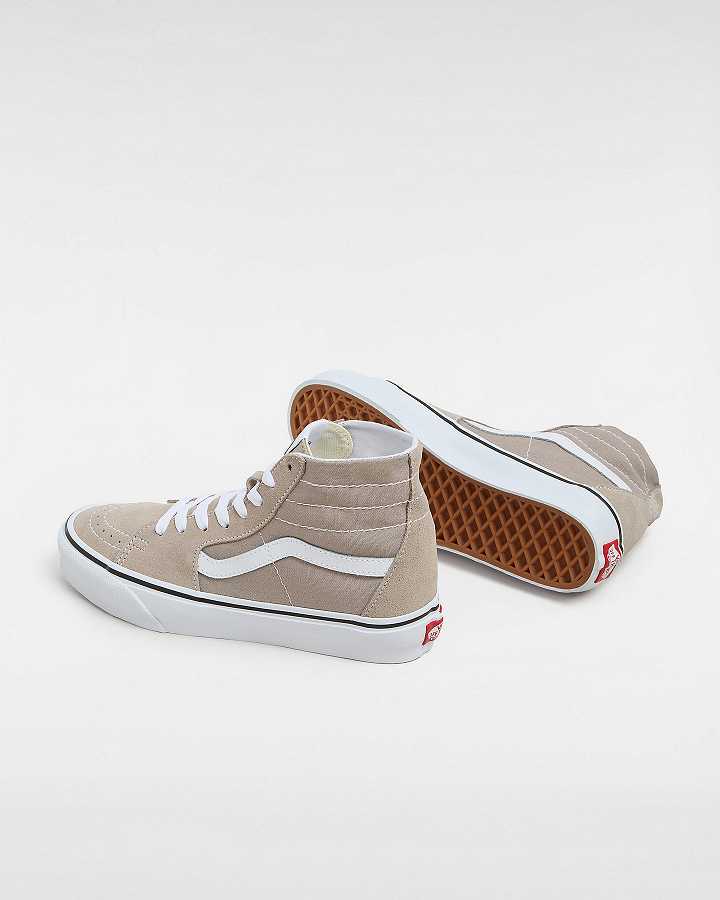 Beige Vans Sk8-Hi Tapered Men Sneakers | VN7503169