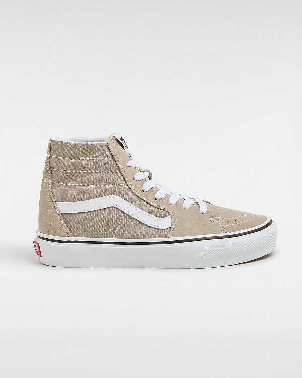 Beige Vans Sk8-Hi Tapered Women Sneakers | VN6439508