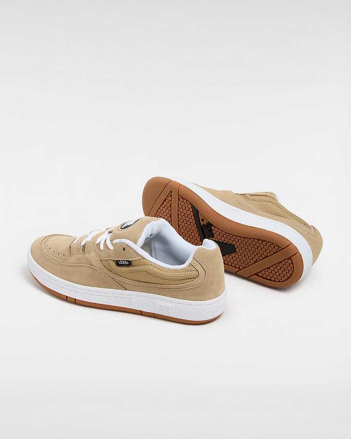 Beige Vans Speed LS Men Skate Shoes | VN7402869