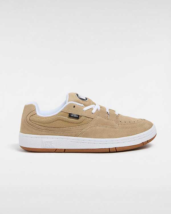 Beige Vans Speed LS Men Skate Shoes | VN7402869