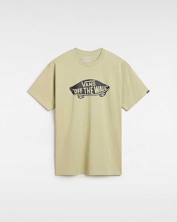 Beige Vans Style 76 Men T Shirts | VN5178943