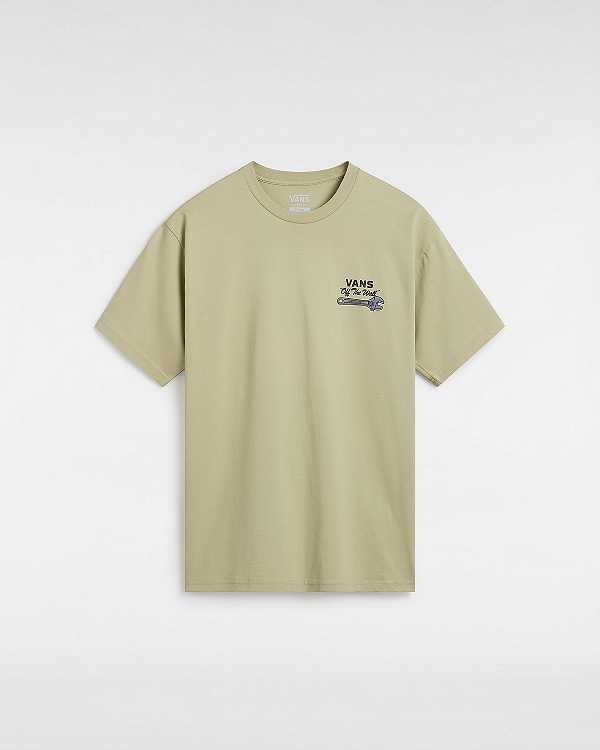 Beige Vans Wrenched Men T Shirts | VN5392681