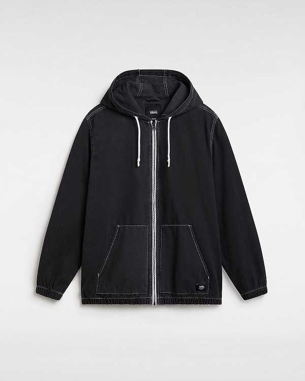 Black Vans Ashford Denim Men Jacket | VN2496813