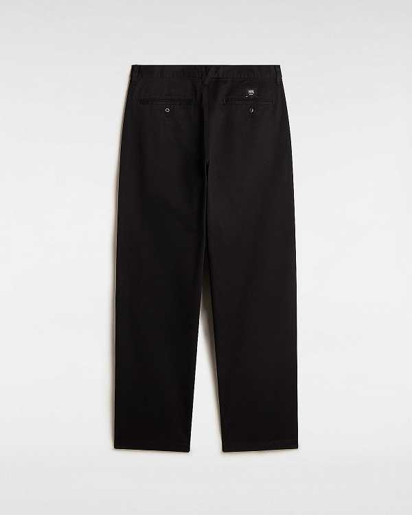 Black Vans Authentic Chino Baggy Men Pants | VN4380672