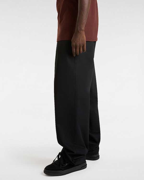 Black Vans Authentic Chino Baggy Men Pants | VN4380672