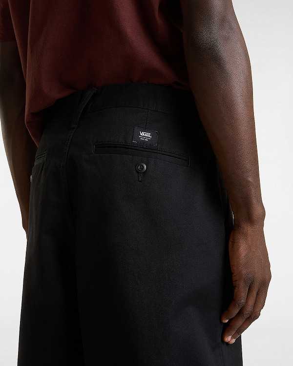 Black Vans Authentic Chino Baggy Men Pants | VN4380672