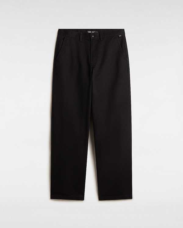 Black Vans Authentic Chino Baggy Men Pants | VN4380672