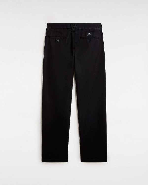 Black Vans Authentic Chino Slim Men Pants | VN6980253