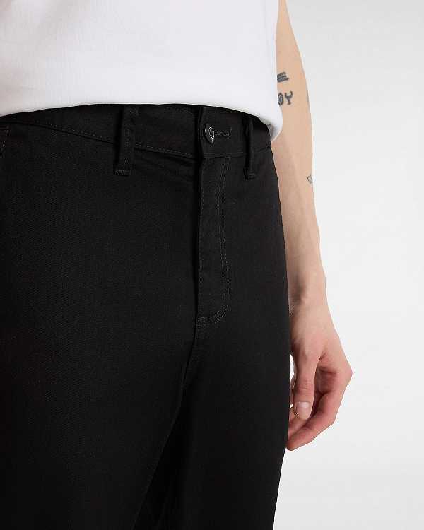 Black Vans Authentic Chino Slim Men Pants | VN6980253