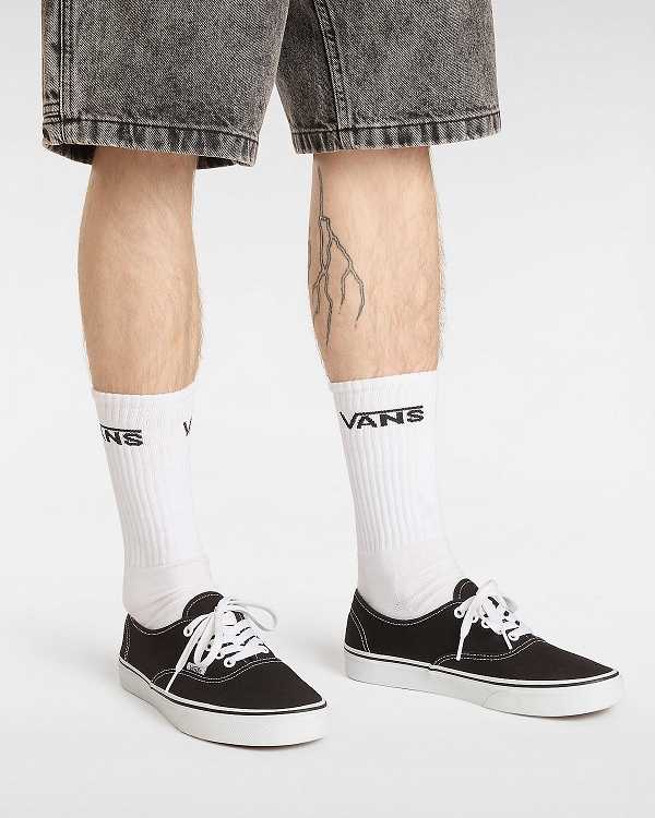 Black Vans Authentic Men Skate Shoes | VN9508734