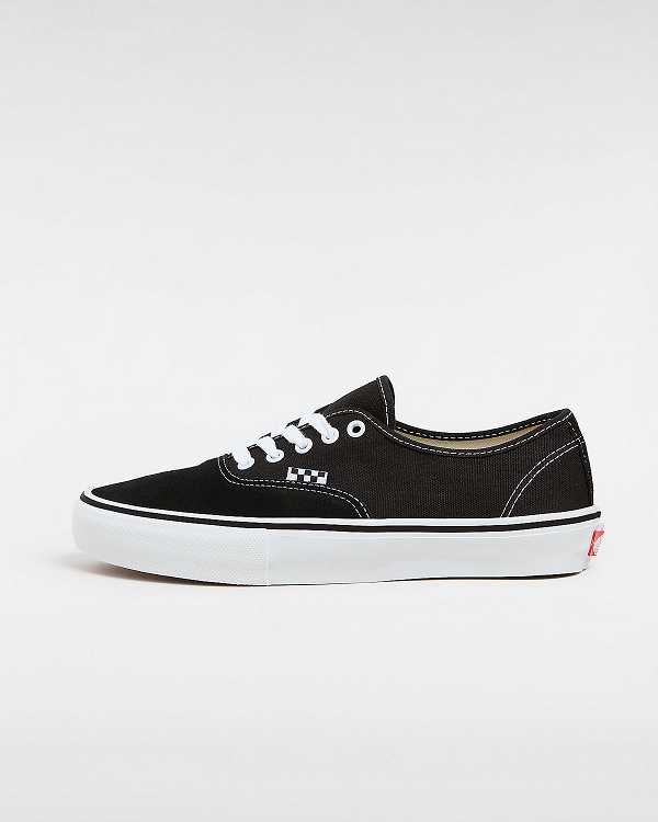 Black Vans Authentic Men Skate Shoes | VN9508734