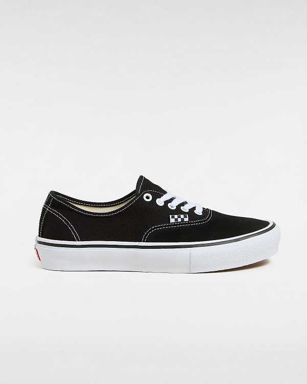 Black Vans Authentic Men Skate Shoes | VN9508734