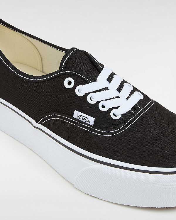 Black Vans Authentic Women Platform Shoes | VN8610245