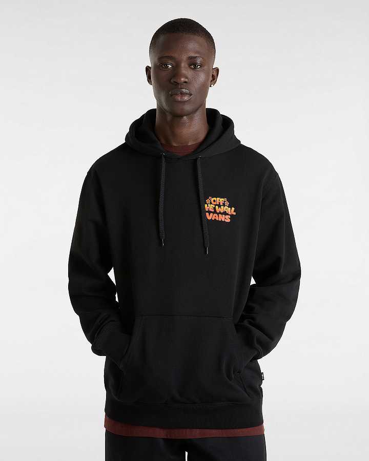 Black Vans Bouya Men Hoodie | VN0846351