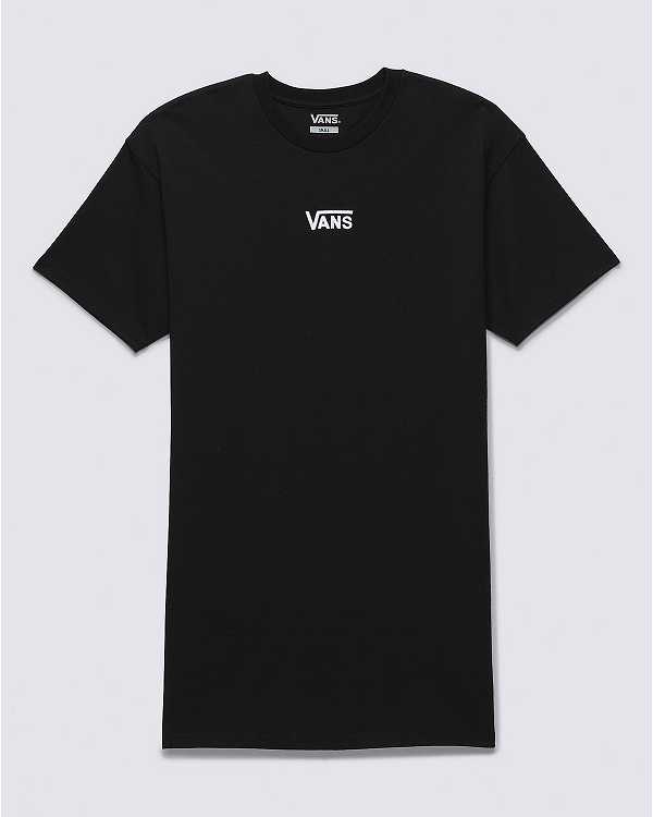 Black Vans Center Vee Tee Women Dress | VN2910368