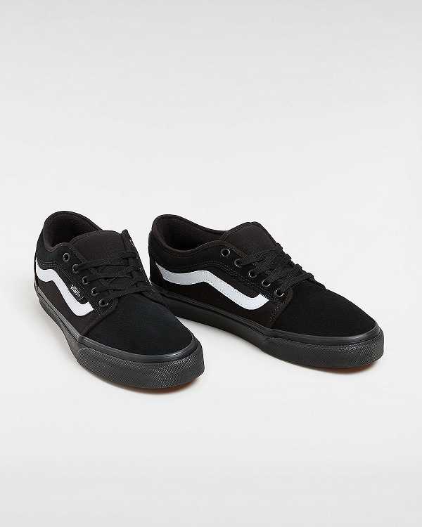 Black Vans Chukka Low Sidestripe Men Skate Shoes | VN2135896