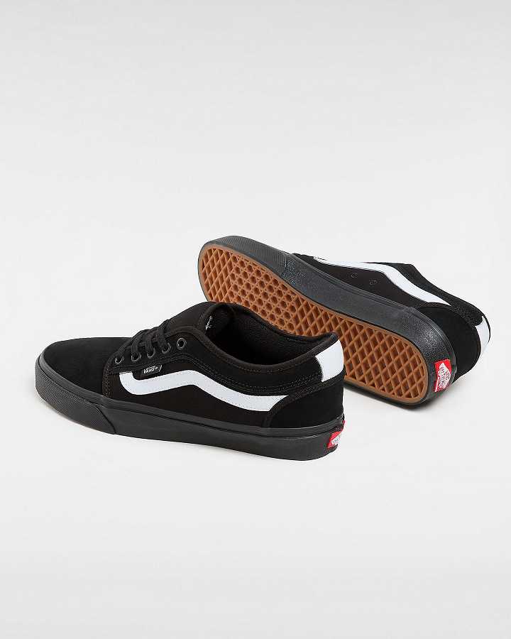 Black Vans Chukka Low Sidestripe Men Skate Shoes | VN2135896