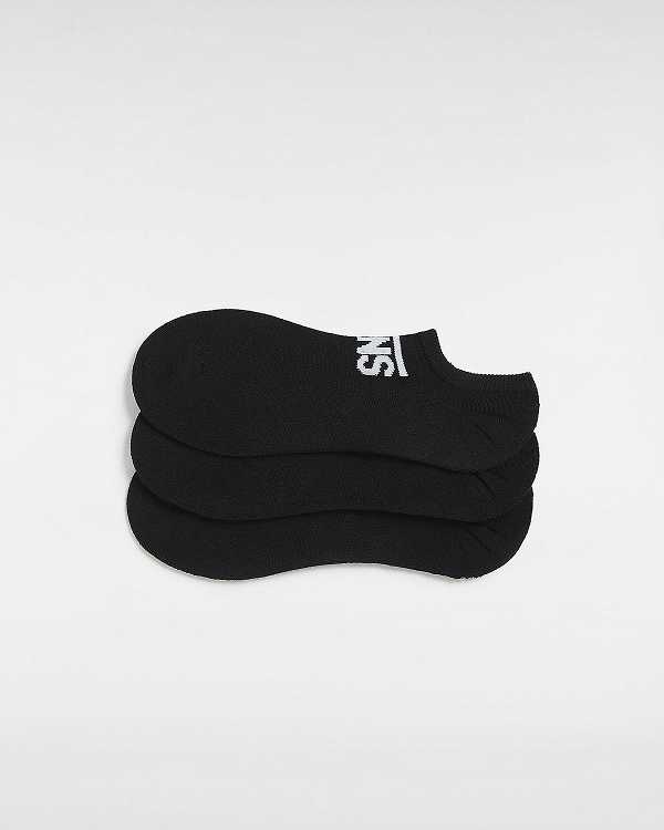 Black Vans Classic Kick (3 Pairs) Unisex Socks | VN3125849