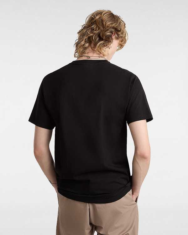 Black Vans Classic Men T Shirts | VN8421536