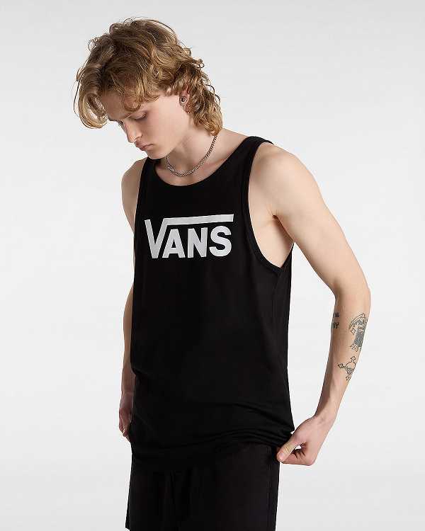 Black Vans Classic Men Tank Top | VN2940631