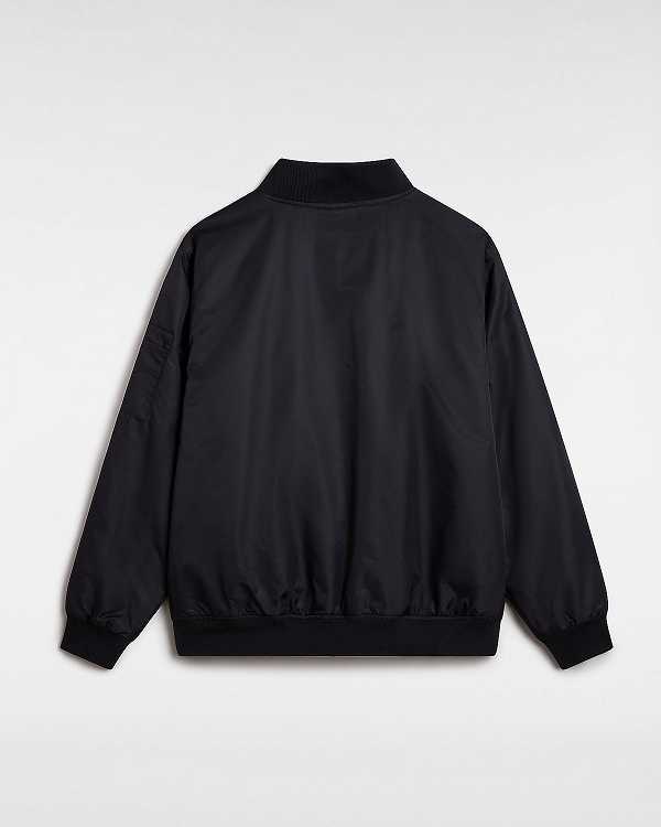 Black Vans Copley Men Bomber Jackets | VN9735208