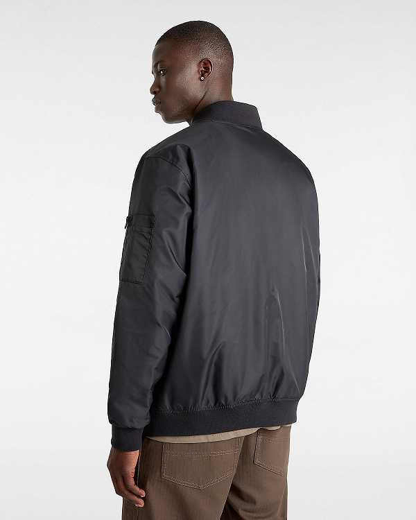 Black Vans Copley Men Bomber Jackets | VN9735208