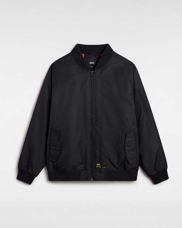 Black Vans Copley Men Bomber Jackets | VN9735208